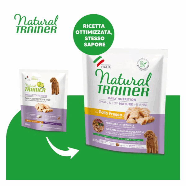 Natural Trainer Dog Daily Nutrition Small&Toy Mature Pollo -  800 g - immagine 3