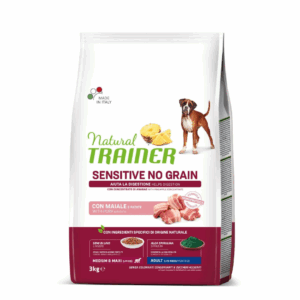 Natural Trainer Dog Sensitive No Grain Medium&Maxi Adult Maiale - 3 kg