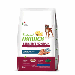 Natural Trainer Dog Sensitive No Grain Medium&Maxi Adult Trota - 3 kg