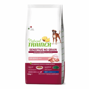 Natural Trainer Dog Sensitive No Grain Medium&Maxi Adult Maiale - 12 kg