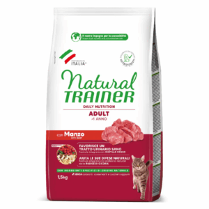 Natural Trainer Cat Daily Nutrition Adult Manzo - 1,5 kg