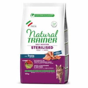 Natural Trainer Cat Daily Nutrition Adult Sterilised Trota - 1,5 kg