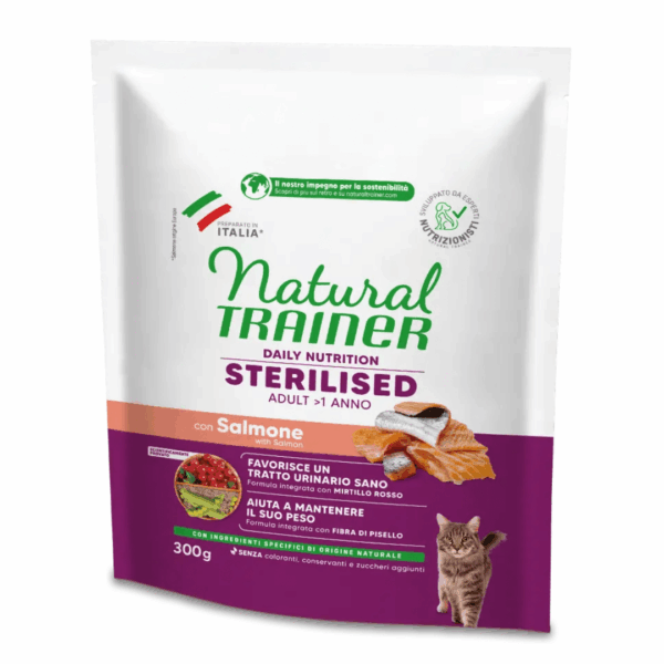 Natural Trainer Cat Daily Nutrition Adult Sterilised Salmone - 300 g