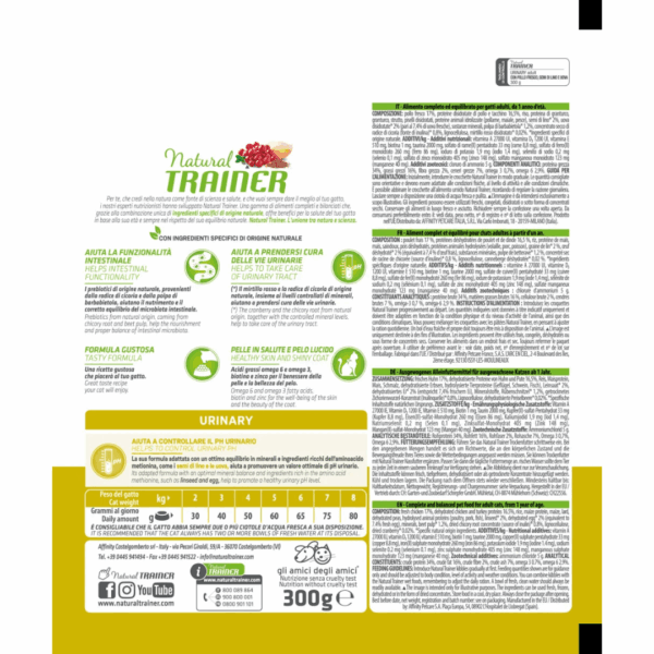 Natural Trainer Cat Specialty Nutrition Urinary Pollo - 300 g - immagine 2