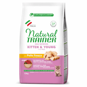 Natural Trainer Cat Daily Nutrition Kitten&Young Pollo - 1,5 kg