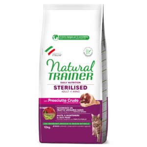 Natural Trainer Cat Daily Nutrition Adult Sterilised Prosciutto Crudo - 10 kg
