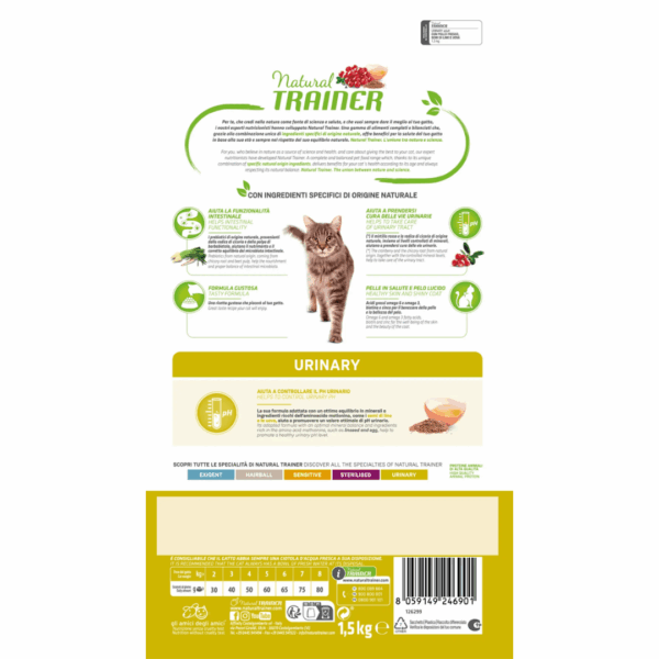 Natural Trainer Cat Specialty Nutrition Urinary Pollo - 1,5 kg - immagine 2