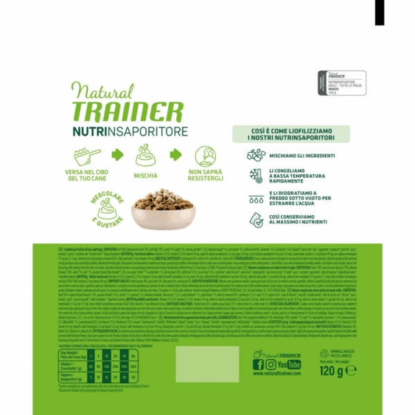 Natural Trainer Dog All Sizes Adult Nutrinsaporitore Manzo - 120 g - immagine 2