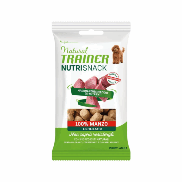 Natural Trainer Dog All Sizes Puppy&Adult Nutrisnack Manzo - 20 g