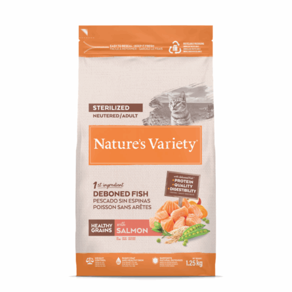 Nature's Variety Cat Healthy Grains Adult Sterilized Salmone - 1,25 kg