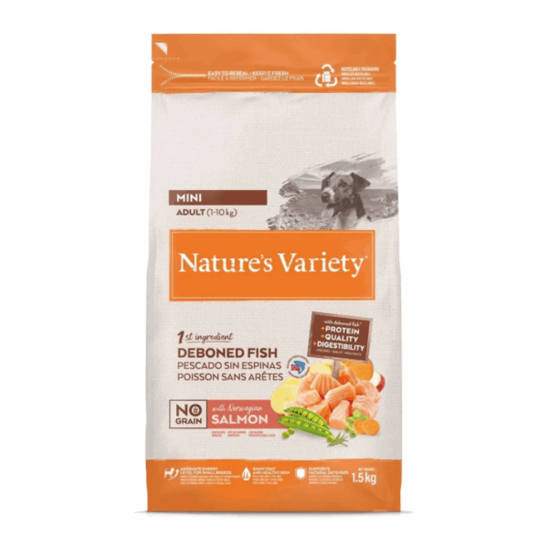 Nature's Variety Dog No Grain Adult Mini Salmone - 1,5 kg