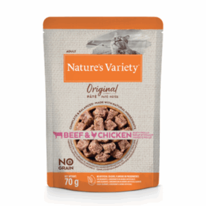 Nature's Variety Cat No Grain Adult Paté Manzo e Pollo - 70 g