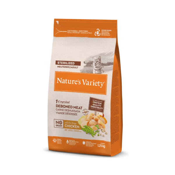 Nature's Variety Cat No Grain Adult Sterilized Pollo - 1,25 kg - immagine 2