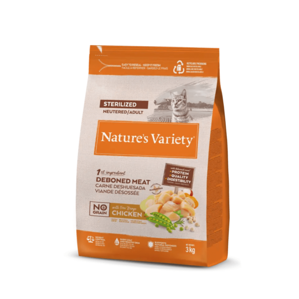Nature's Variety Cat No Grain Adult Sterilized Pollo - 3 kg - immagine 2