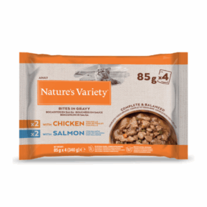 Nature's Variety Cat Flowpack Pollo e Salmone - 4X85 g