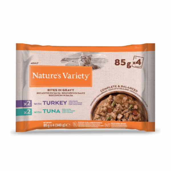 Nature's Variety Cat Flowpack Tacchino e Tonno - 4X85 g