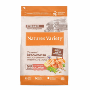 Nature's Variety Cat No Grain Adult Sterilized Salmone - 3 kg