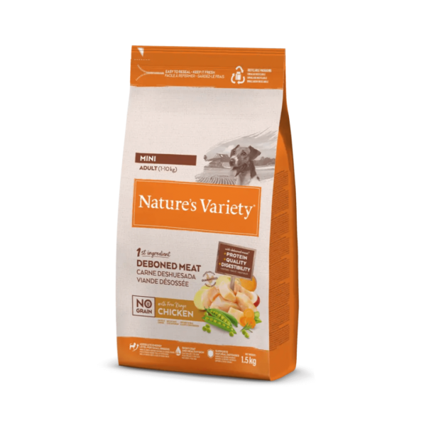 Nature's Variety Dog No Grain Adult Mini Pollo - 1,5 kg - immagine 2