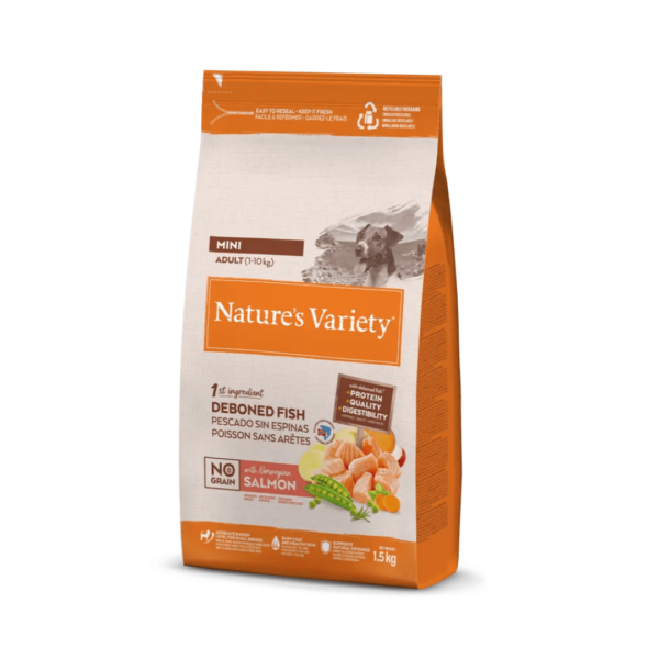 Nature's Variety Dog No Grain Adult Mini Salmone - 1,5 kg - immagine 2