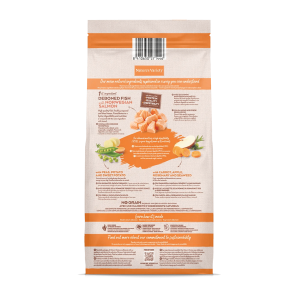 Nature's Variety Dog No Grain Adult Mini Salmone - 7 kg - immagine 3