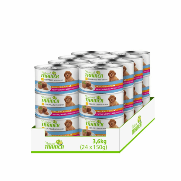 Natural Trainer Dog Small&Toy Puppy&Junior Pollo - 150 g - immagine 2
