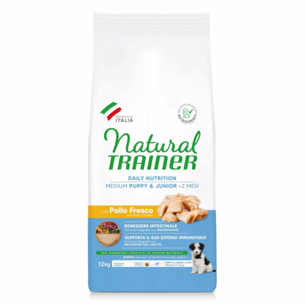 Natural Trainer Dog Daily Nutrition Medium Puppy&Junior Pollo - 12 kg