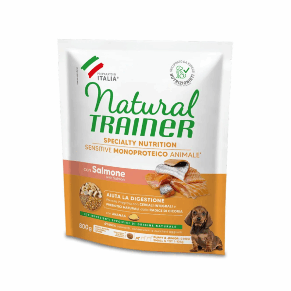 Natural Trainer Dog Specialty Nutrition Sensitive Small&Toy Puppy&Junior Salmone - 800 g - immagine 2