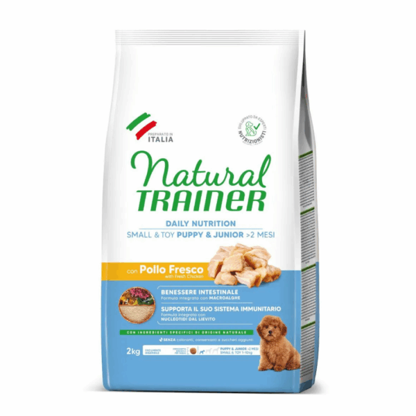 Natural Trainer Dog Daily Nutrition Small&Toy Puppy&Junior Pollo - 2 kg - immagine 2