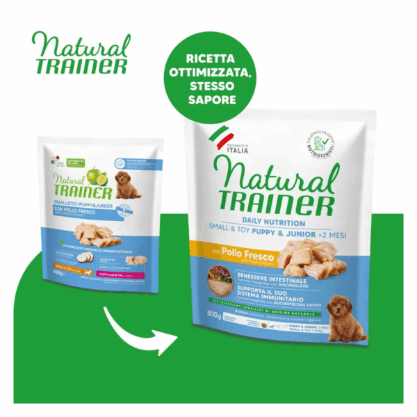 Natural Trainer Dog Daily Nutrition Small&Toy Puppy&Junior Pollo - 800 g - immagine 3