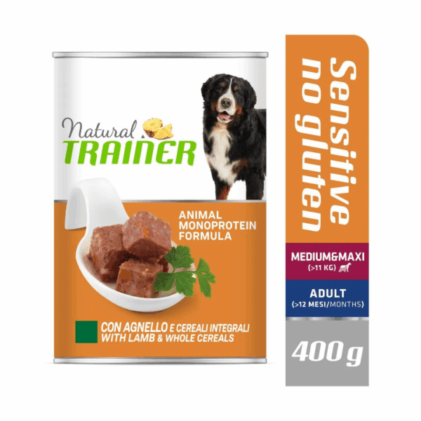 Natural Trainer Dog Sensitive No Gluten Medium&Maxi Adult Agnello - 400 g - immagine 4