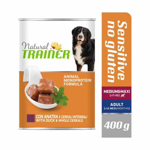 Natural Trainer Dog Sensitive No Gluten Medium&Maxi Adult Anatra - 400 g - immagine 4