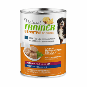 Natural Trainer Dog Sensitive No Gluten Medium&Maxi Adult Trota - 400 g