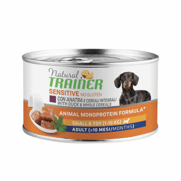 Natural Trainer Dog Sensitive No Gluten Small&Toy Adult Anatra - 150 g
