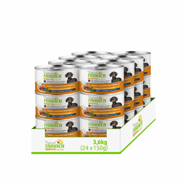 Natural Trainer Dog Sensitive No Gluten Small&Toy Adult Anatra - 150 g - immagine 3