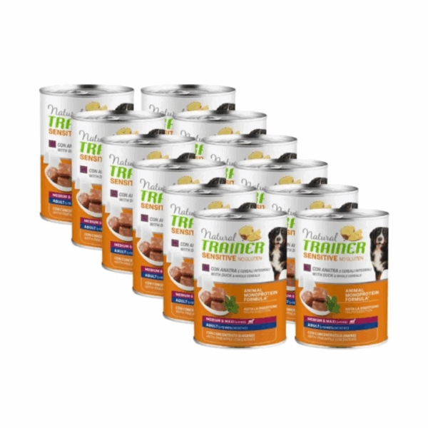 Natural Trainer Dog Sensitive No Gluten Medium&Maxi Adult Anatra - 400 g - immagine 3