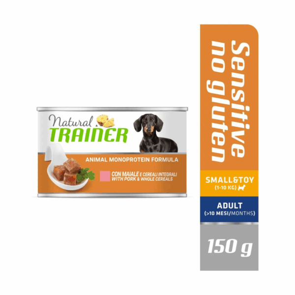 Natural Trainer Dog Sensitive No Gluten Small&Toy Adult Maiale - 150 g - immagine 4