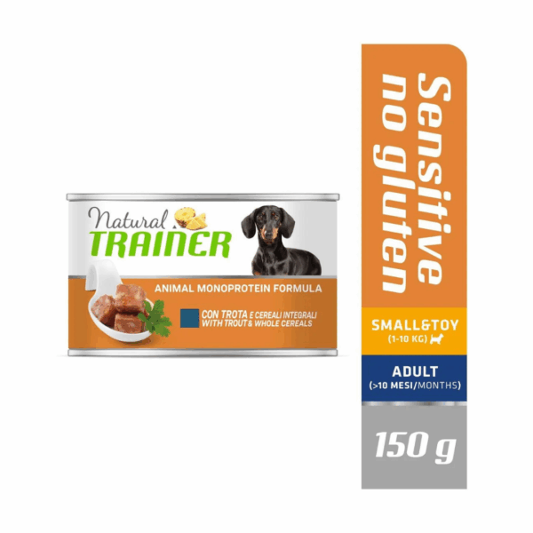 Natural Trainer Dog Sensitive No Gluten Small&Toy Adult Trota - 150 g - immagine 4