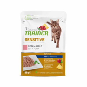 Natural Trainer Cat Adult Sensitive Paté Maiale - 85 g