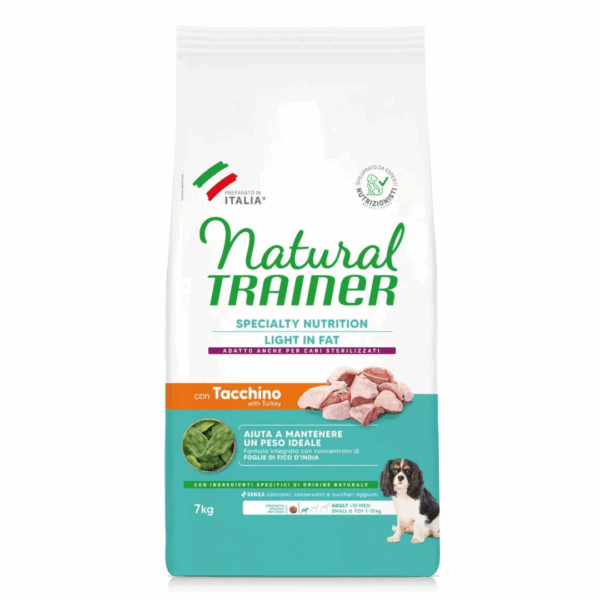 Natural Trainer Dog Specialty Nutrition Light in Fat Small&Toy Adult Tacchino -  7 kg