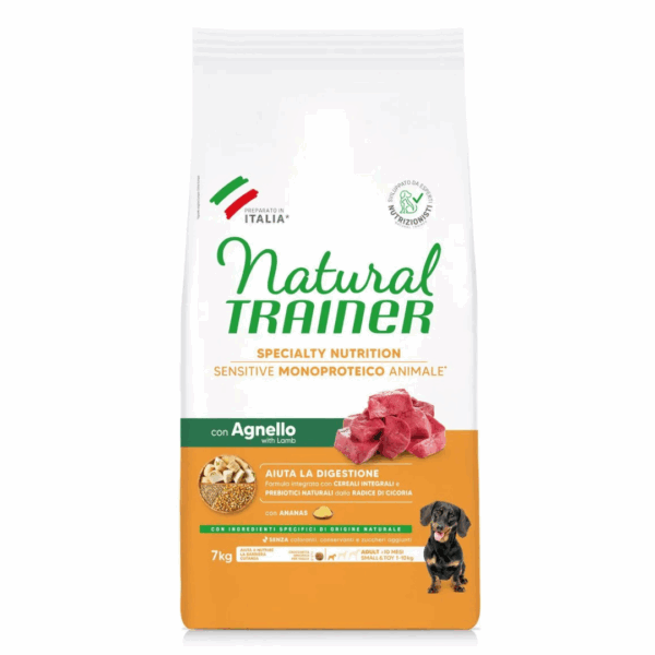 Natural Trainer Dog Specialty Nutrition Sensitive Small&Toy Adult Agnello - 7 kg