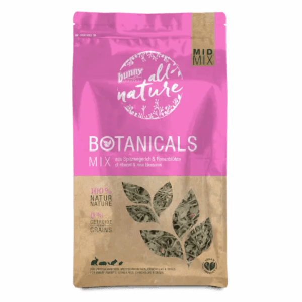 Bunny All Nature Botanicals Mix Ribwort & Rose Blossom - 120 g