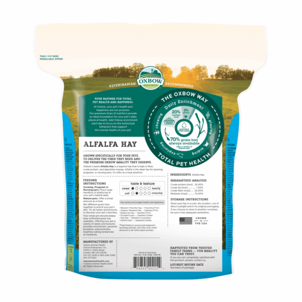 Oxbow Alfalfa Hay - 425 g - immagine 2