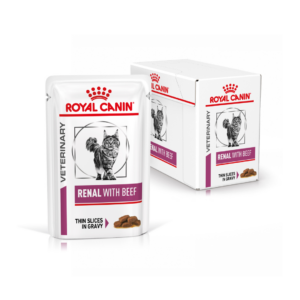 Royal Canin Cat Veterinary Diet Renal Multipack Manzo - 12X85 g