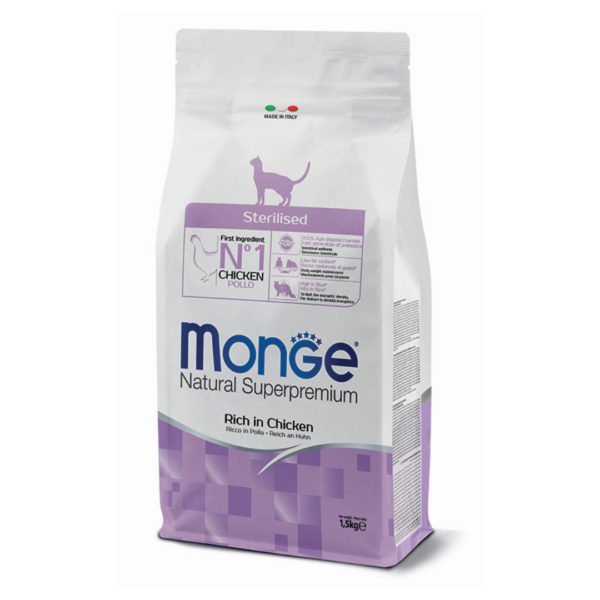 Monge Natural Superpremium Cat Adult Sterilised Pollo - 1,5 kg