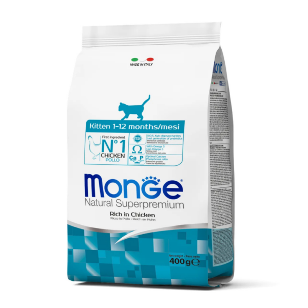 Monge Natural Superpremium Cat Kitten Pollo - 400 g