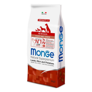 Monge Natural Superpremium Dog All Breeds Puppy&Junior Agnello - 12 kg