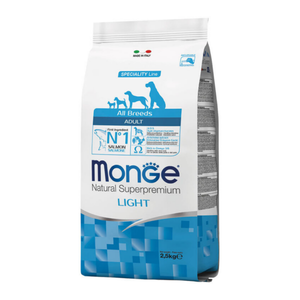 Monge Natural Superpremium Dog All Breeds Adult Light Salmone - 2,5 kg