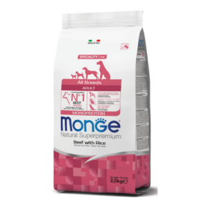 Monge Natural Superpremium Dog All Breeds Adult Monoproteic Manzo - 2,5 kg
