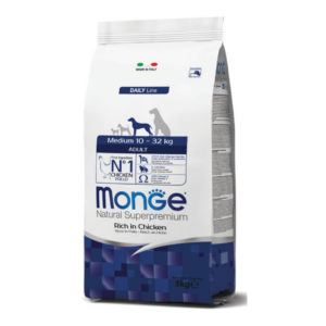 Monge Natural Superpremium Dog Medium Adult Pollo - 3 kg