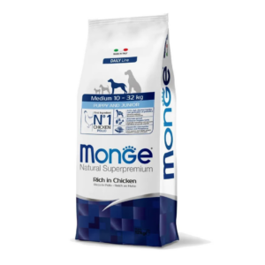 Monge Natural Superpremium Dog Medium Puppy&Junior Pollo - 12 kg